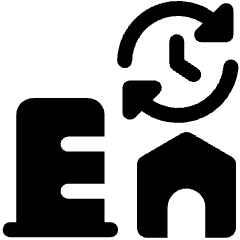 Building Home Switch Time Icon from Ultimate Bold Set