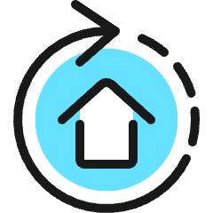 Real Estate Update House Refresh Icon from Ultimate Colors Set