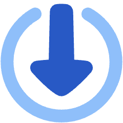 Arrow Download Receive Icon from Plump Flat Set