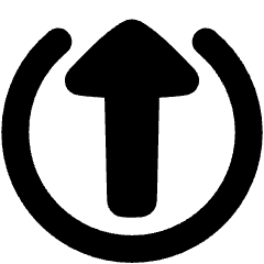 Arrow Upload Send Icon from Plump Solid Set