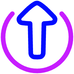 Arrow Upload Send Icon from Plump Neon Set