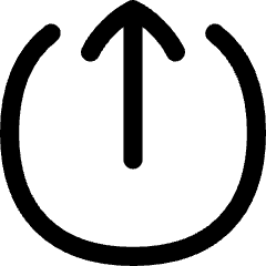 Arrow Upload Send Icon from Flex Line Set