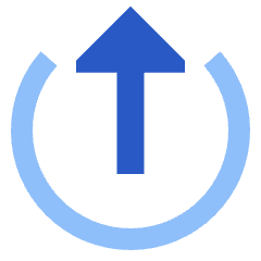 Arrow Upload Send Icon from Sharp Flat Set