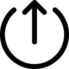 Arrow Upload Send Icon from Core Line Set