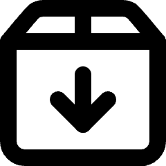 Download Box 1 Icon from Micro Line Set