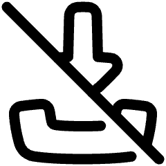 Download Off Disable Icon from Plump Line Set