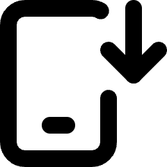 Download Phone Mobile Icon from Micro Line Set