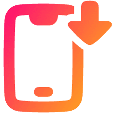 Download Phone Mobile Icon from Plump Gradient Set