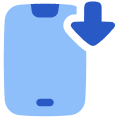 Download Phone Mobile Icon from Plump Flat Set