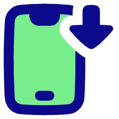 Download Phone Mobile Icon from Plump Pop Set