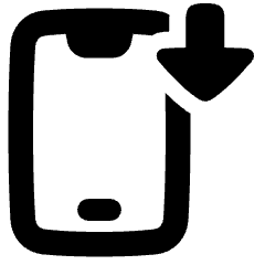 Download Phone Mobile Icon from Plump Solid Set