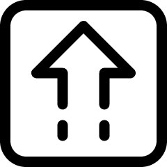 Upload Square Icon from Ultimate Regular Set