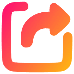 Export Output Icon from Plump Gradient Set