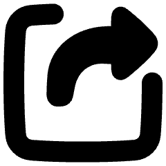 Export Output Icon from Plump Solid Set