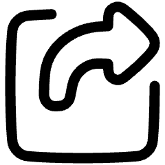 Export Output Icon from Plump Line Set