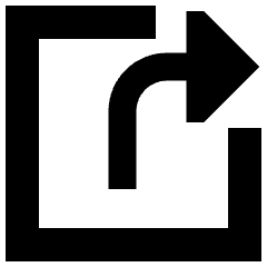 Export Output Icon from Sharp Solid Set