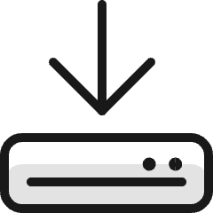 Harddrive Download 1 Icon from Ultimate Colors Set