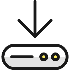 Harddrive Download 2 Icon from Ultimate Colors Set