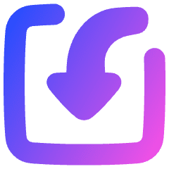 Import Input Icon from Plump Gradient Set