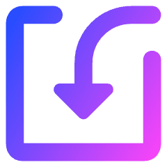 Import Input Icon from Core Gradient Set