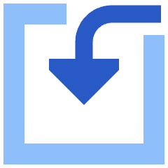 Import Input Icon from Sharp Flat Set
