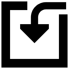 Import Input Icon from Sharp Solid Set