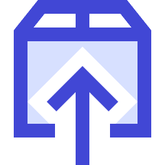 Upload Box 1 Icon from Sharp Duo Set