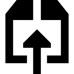 Upload Box 1 Icon from Sharp Remix Set