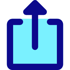 Upload Box 2 Icon from Core Pop Set