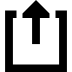 Upload Box 2 Icon from Sharp Remix Set