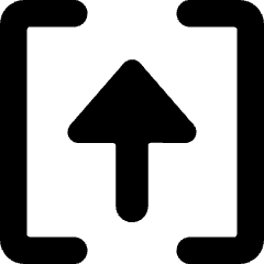 Upload Brackets Icon from Ultimate Bold Set