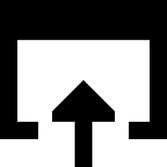 Upload Browser Icon from Sharp Remix Set