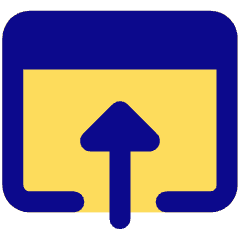 Upload Browser Icon from Core Pop Set