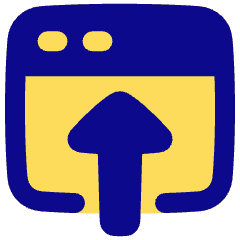Upload Browser Icon from Plump Pop Set