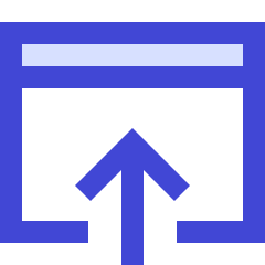 Upload Browser Icon from Sharp Duo Set