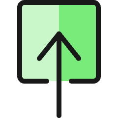 Upload Button Icon from Ultimate Colors Set