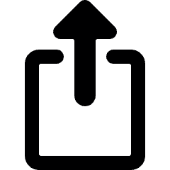 Upload Button Alternate Icon from Ultimate Bold Set