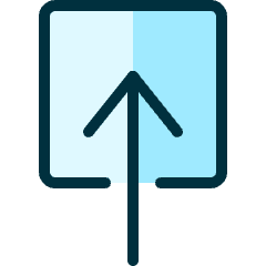 Upload Button Icon from Ultimate Duotone Set