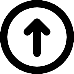 Upload Circle Icon from Micro Line Set