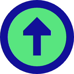 Upload Circle Icon from Sharp Pop Set