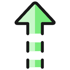 Upload Dash Arrow Icon from Ultimate Colors Set