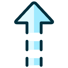 Upload Dash Arrow Icon from Ultimate Duotone Set