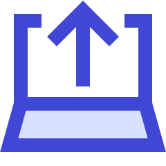 Upload Laptop Icon from Sharp Duo Set