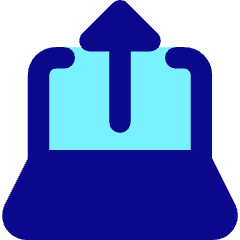 Upload Laptop Icon from Core Pop Set