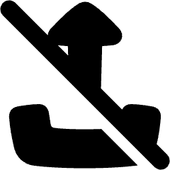 Upload Off Disable Icon from Plump Solid Set