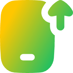 Upload Phone Mobile Icon from Flex Gradient Set