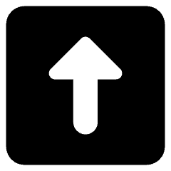 Upload Square Icon from Core Solid Set