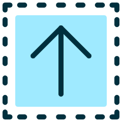 Upload Square 2 Icon from Ultimate Duotone Set