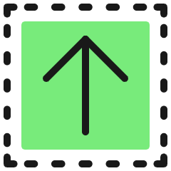 Upload Square 2 Icon from Ultimate Colors Set