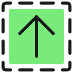 Upload Square 3 Icon from Ultimate Colors Set